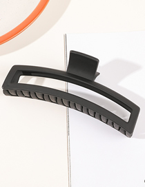 Fashion 13cm Slim Square Grip - Matte Black Pc Frosted Rectangular Gripper