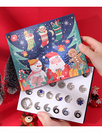 Fashion Picture Color (2pcs) Alloy Geometric Christmas Tree Bell Snowflake Diy Beaded Bracelet