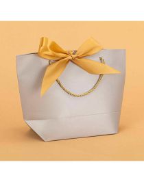 Fashion Grey King Paper Knotted Large Capacity Gift Bag