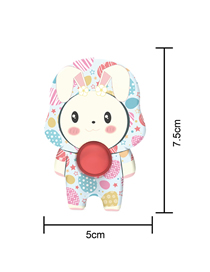 Fashion 1419 Rabbit Bubble Plastic Cartoon Geometric Press Toy