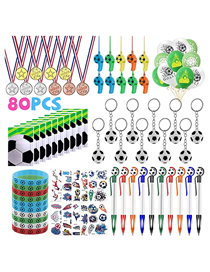 Fashion 80 Pieces Plastic Geometric Soccer Playset
