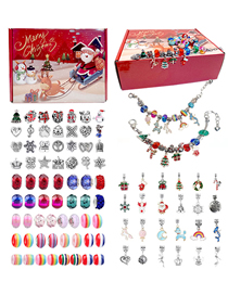 Fashion Bl-et0001 (5 Sets) Alloy New Year Diy Beaded Bracelet Gift Box
