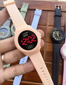 Fashion Style 1 Plastic Geometric Round Dial Watch