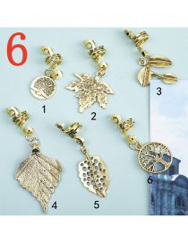 Fashion 6# M5111 Alloy Tree Of Life Hair Buckle
