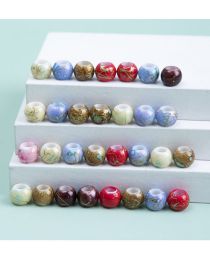Fashion One M4506 In Random Color Resin Mixed Color Hole Bead Hairpin