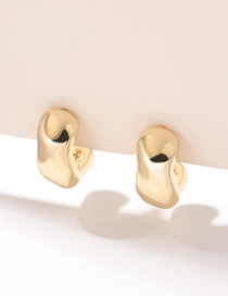 Fashion 3# Alloy Geometric C-shaped Earrings