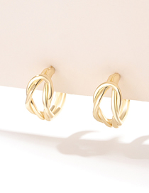 Fashion 10# Alloy Geometric C-shaped Earrings
