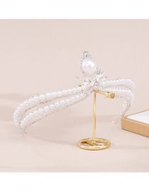 Fashion Silver Alloy Set Pearl Set Diamond Crown