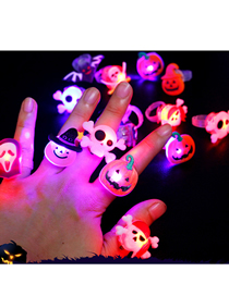 Fashion Halloween Glowing Ring (random Hair) Halloween Glowing Ring (with Electron)