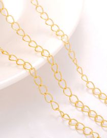 Fashion 18k Gold-packed Color Retention 145 Width About 2.3mm A Roll / 100 Yards Price (2 Yards Minimum Batch) Copper Clad Gold Geometric Chain Jewelry Accessories