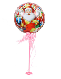Fashion 18# Ball Table Floating (2 Sets) Christmas Print Ball Post Balloons