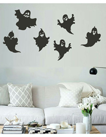 Fashion Black Kun Halloween Ghost Ghost Stickers