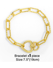 Fashion Bracelet Love Copper Gold Plated Hollow Necklace Bracelet