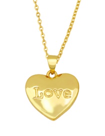 Fashion Letter Diamond Love Heart Titanium Steel Letter Necklace