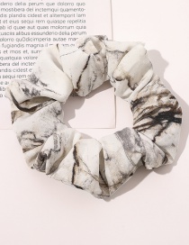 Fashion Marbling Small Circle-beige Printed Gradient Tie-dye Large Intestine Circle Hair Rope