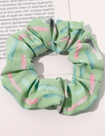 Fashion Striped Small Circle-fruit Green Printed Gradient Tie-dye Large Intestine Circle Hair Rope