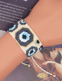 Fashion Eye Eye Beaded Hand-woven Rice Bead Bracelet