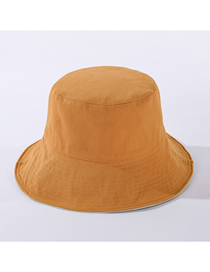 Fashion Khaki Double-sided Solid Color Cotton Sunshade Fisherman Hat