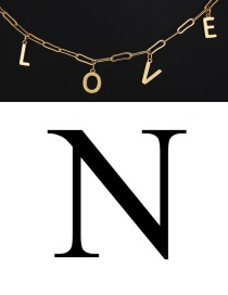 Fashion N Copper Letter Pendant Accessories