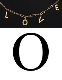 Fashion O Copper Letter Pendant Accessories