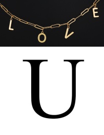 Fashion U Copper Letter Pendant Accessories