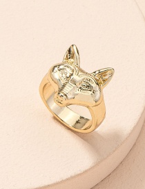 Fashion Golden Fox Alloy Men S Ring