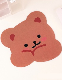 Fashion Modeling Mouse Pad-brown Bottom Selling Cute Bear Bear Desktop Non-slip Padded Mouse Pad