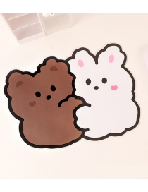 Fashion Hug Bear And Rabbit Bear Desktop Non-slip Padded Mouse Pad