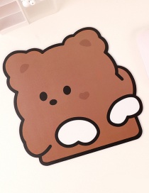 Fashion Brown Bear Bear Desktop Non-slip Padded Mouse Pad
