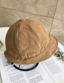 Fashion Khaki Solid Color Corduroy Fisherman Hat