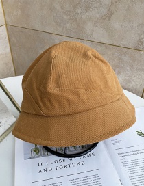 Fashion Yellow Small Cross-line Corduroy Fisherman Hat