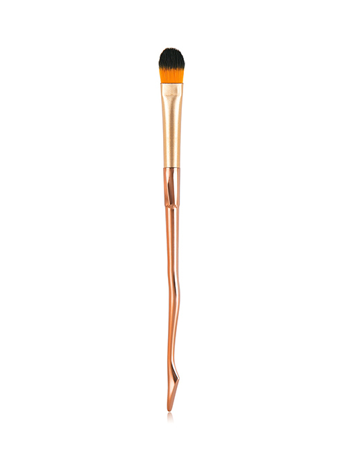 Fashion Beautiful Legs Single Gradient Plastic Handle Aluminum Tube Nylon Hair Concealer Brush