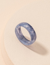 Fashion Blue Acrylic Round Ring