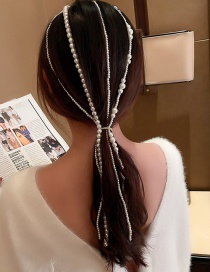 Fashion Pearl Pearl Beaded Long Hair Accessory