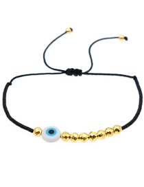 Fashion Gold Color Acrylic Eye Beads Beaded Rice Bead Bracelet
