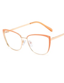 Fashion Orange/anti Blue Light Anti-blue Light Can Be Equipped With Myopia Metal Flat Mirror
