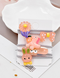 Fashion 12# Childrens Candy Color Bunny Dinosaur Daisy Rubber Hair Ring