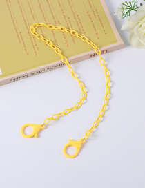Fashion Yellow Acrylic Chain Glasses Chain