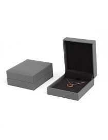 Fashion Dark Grey Pendant Box Paper Jewelry Packaging Box