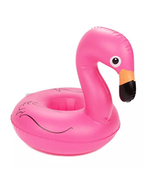 Fashion Pink Swan Cup Holder Pvc Inflatable Bird Drink Cup Holder