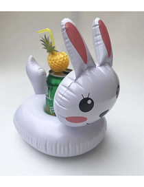 Fashion Kenny Rabbit Cup Holder Pvc Inflatable Bunny Drink Cup Holder