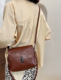 Fashion Brown Underarm Crossbody Soft Leather Shoulder Bag