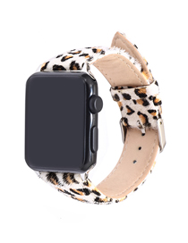 Fashion White 38mm/40mm Horsehair Leopard Spotted Strap