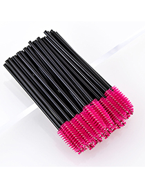 Fashion Black Rose Disposable Eyelash Brush 50pcs