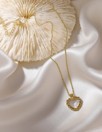 Fashion Gold Color Lace Love Shell Necklace