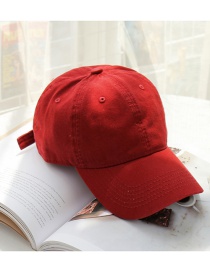 Fashion Wine Red Sunscreen Solid Color Baseball Cap
