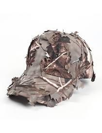 Fashion Brown Leaf Camouflage Baseball Cap