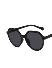Fashion Bright Black And Gray Flakes Irregular Sunglasses