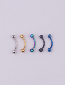 Fashion Steel Color Stainless Steel Spherical Eyebrow Nails (single Price) (1pcs)