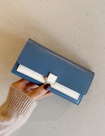 Fashion Blue Multi-card Large-capacity Wallet